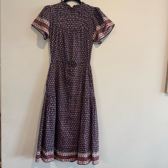 Trovata Birds of Paradis Nancy Midi Dress Floral Short Sleeve XS - Picture 2 of 8